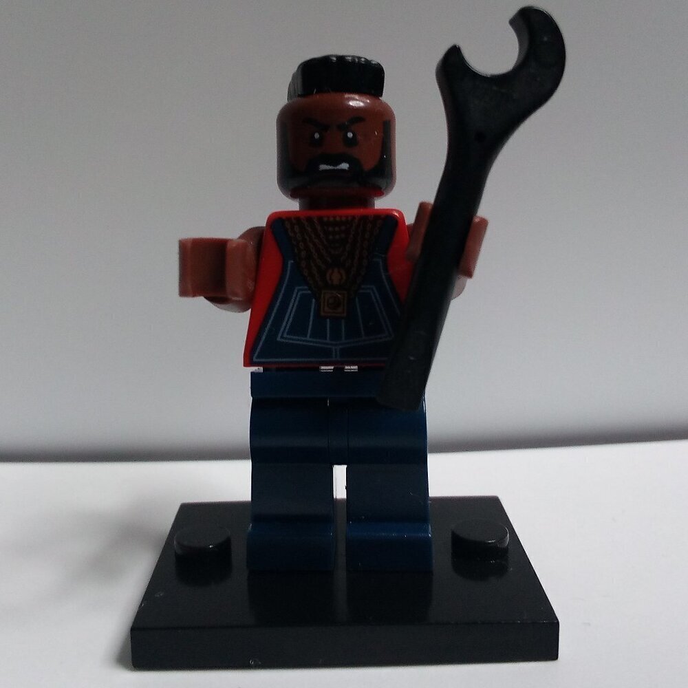 LEGO MR. T Minifig B.A. Baracus The A Team with Wrench Minifigure